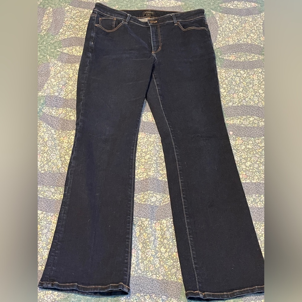 Ann Taylor Classic Dark Blue Flare Jeans